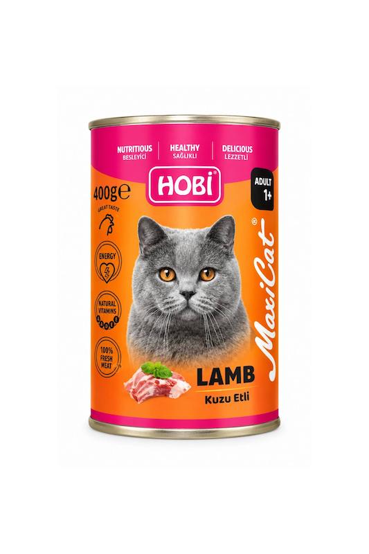 کنسرو گربه هوبی با طعم گوشت بره 400gr
