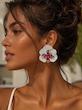 گوشواره گل سه پر زارا