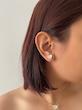 گوشواره های گل صدف طبیعی