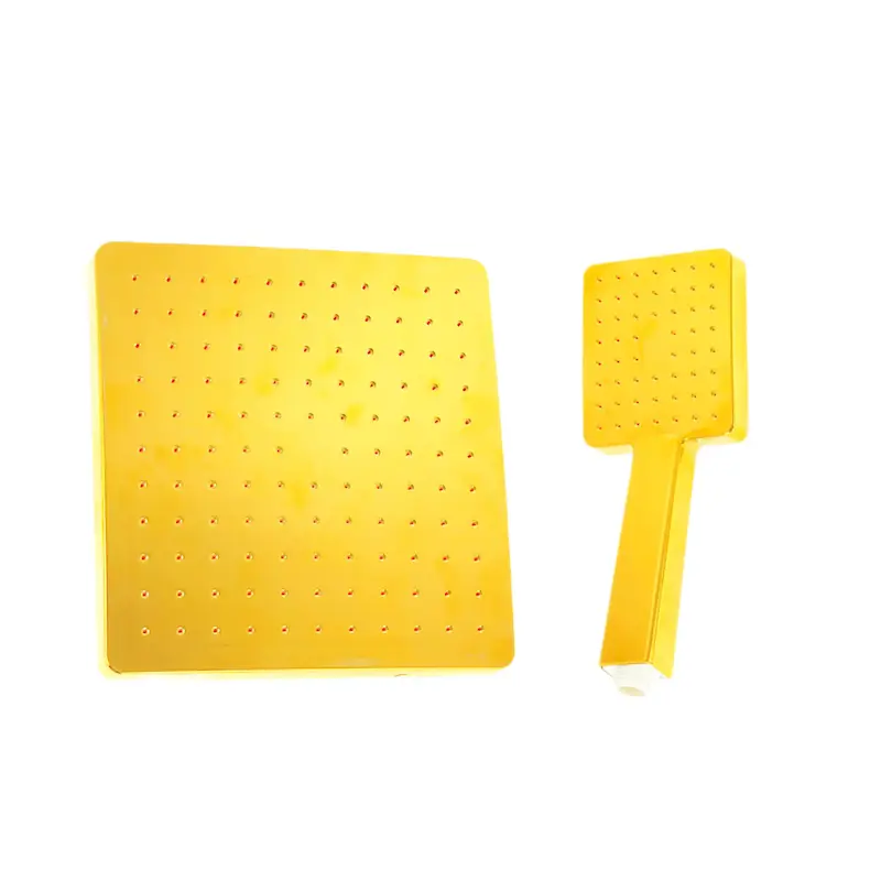 ست سردوش حمام طلایی براق | رسوب گیر اتوماتیک سقفی و گوشی