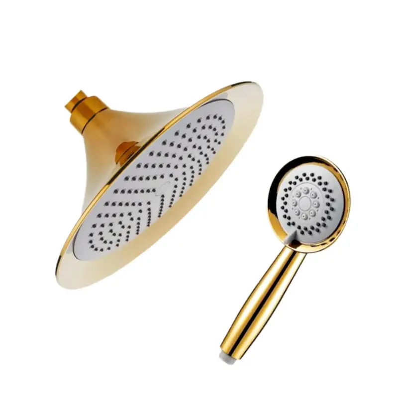 ست سردوش دوکاره حمام مدل شیپوری | طلایی براق