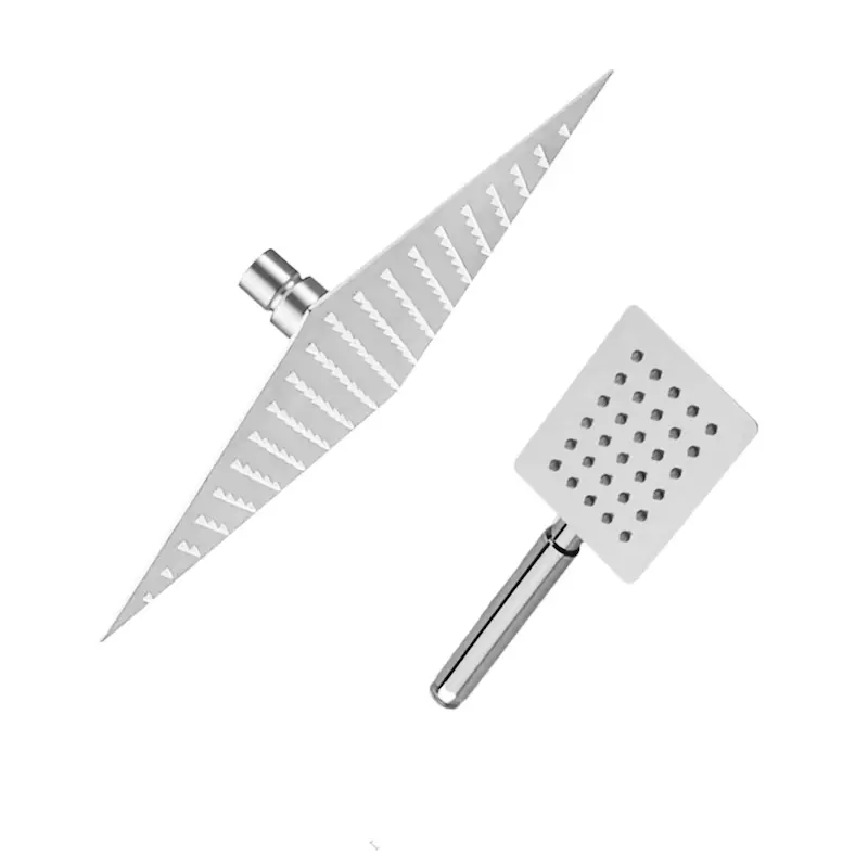 ست سردوش حمام همراه با گوشی استیل 304 ابعاد 20×20