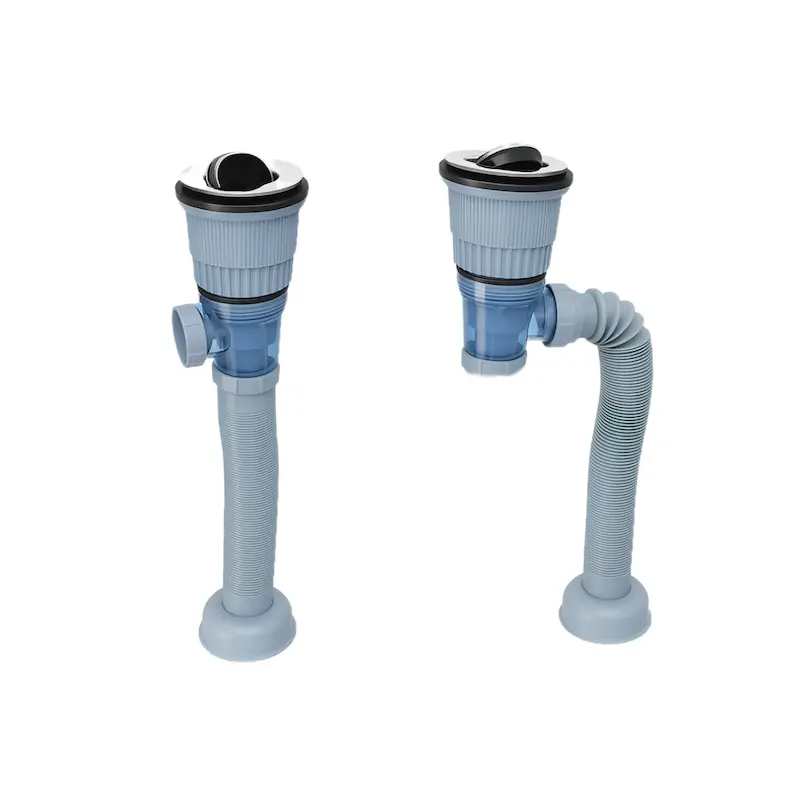 سیفون چند منظوره فاضلاب ضد بو و ضد حشره | مناسب روشویی و ظرفشویی | نصب آسان بدون ابزار