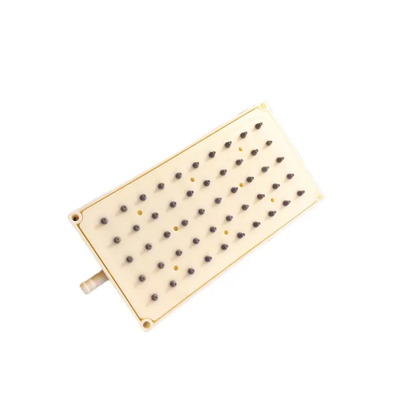 سردوش پنل دوش حمام مدل مستطیلی رنگ کرم ۵×۱۰ | سیلیکون طوسی