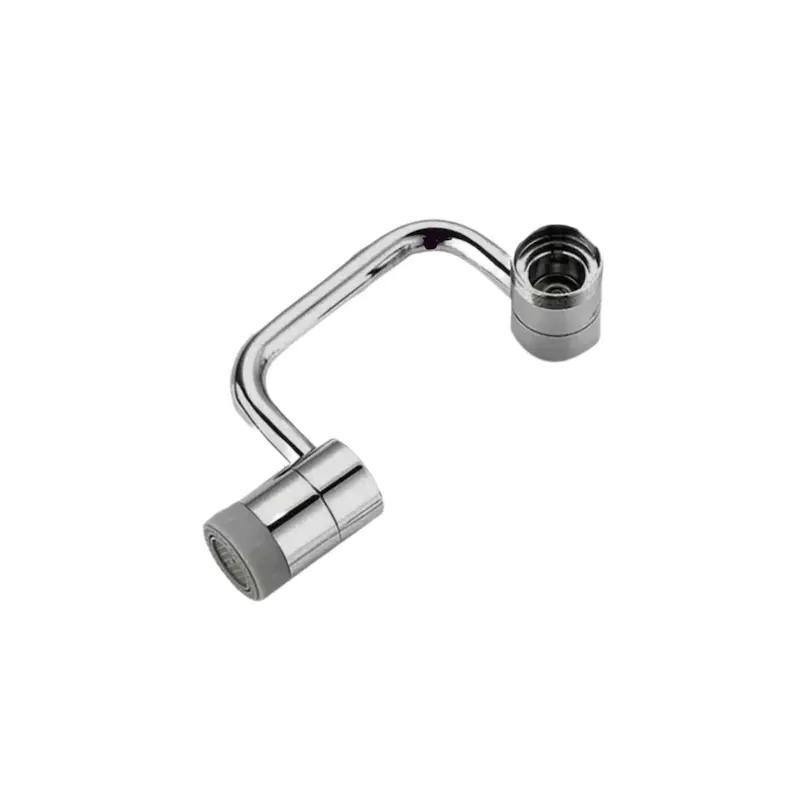 سرشیر مفصلی مدل U یو تمام برنجی رنگ کروم