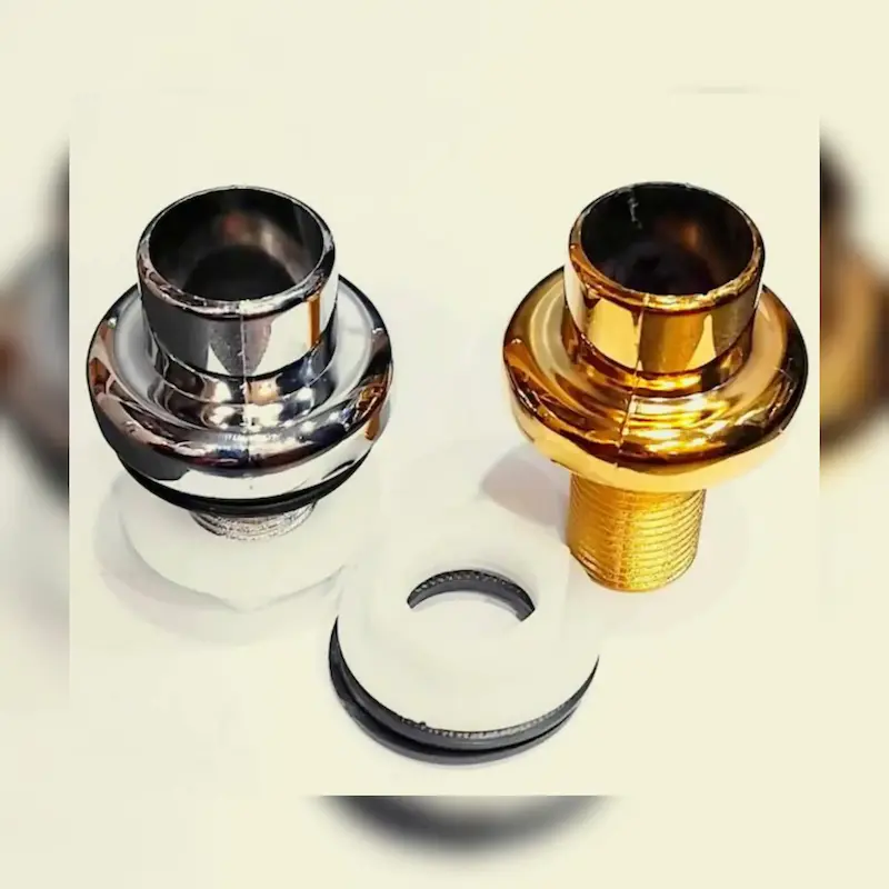 پایه نگهدارنده سرشور آرایشگاهی و پرکن وان | کروم و طلایی