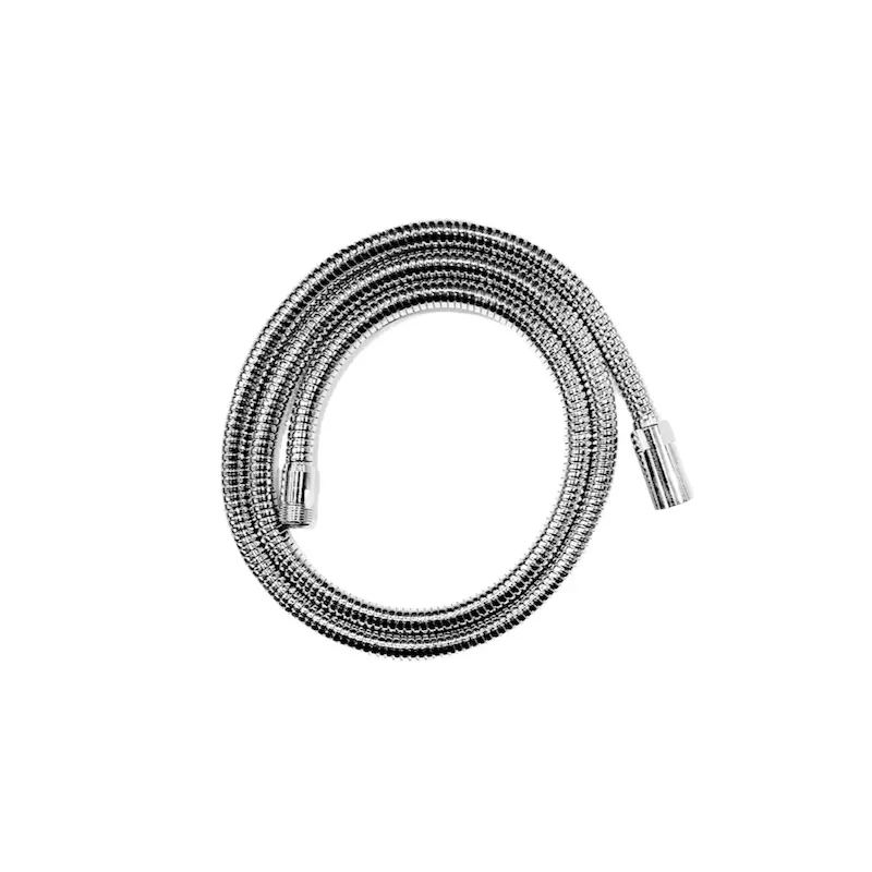 شلنگ شیر شاوری طرح زدرا قهرمان مدل فنری ۱۵۰ سانتی‌متر | اتصالات برنجی و روکش استیل ضدزنگ با ضمانت ۲۴ ماه