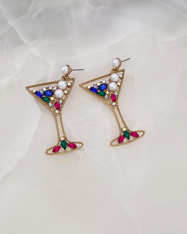 گوشواره گیلاس شراب خوری
