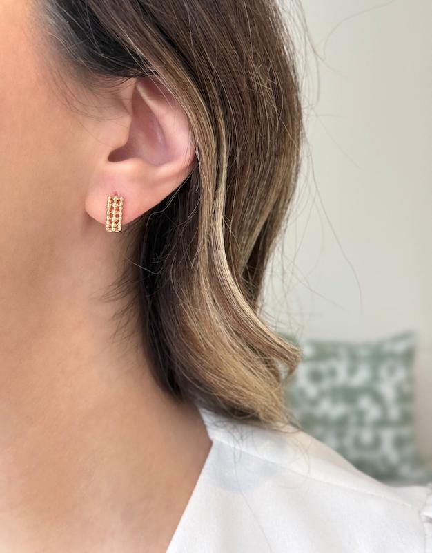 گوشواره حلقه ای توپی