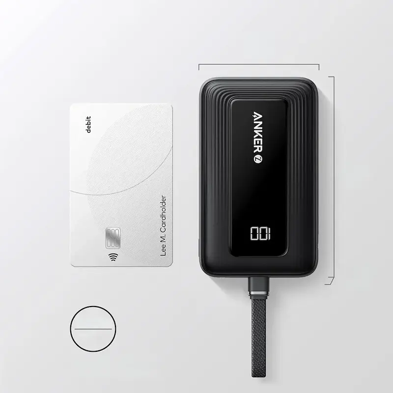 پاوربانک فست شارژ ANKER 30W 10000mAh مدل A1681611 - مشکی (گارانتی 6 ماهه شرکتی)