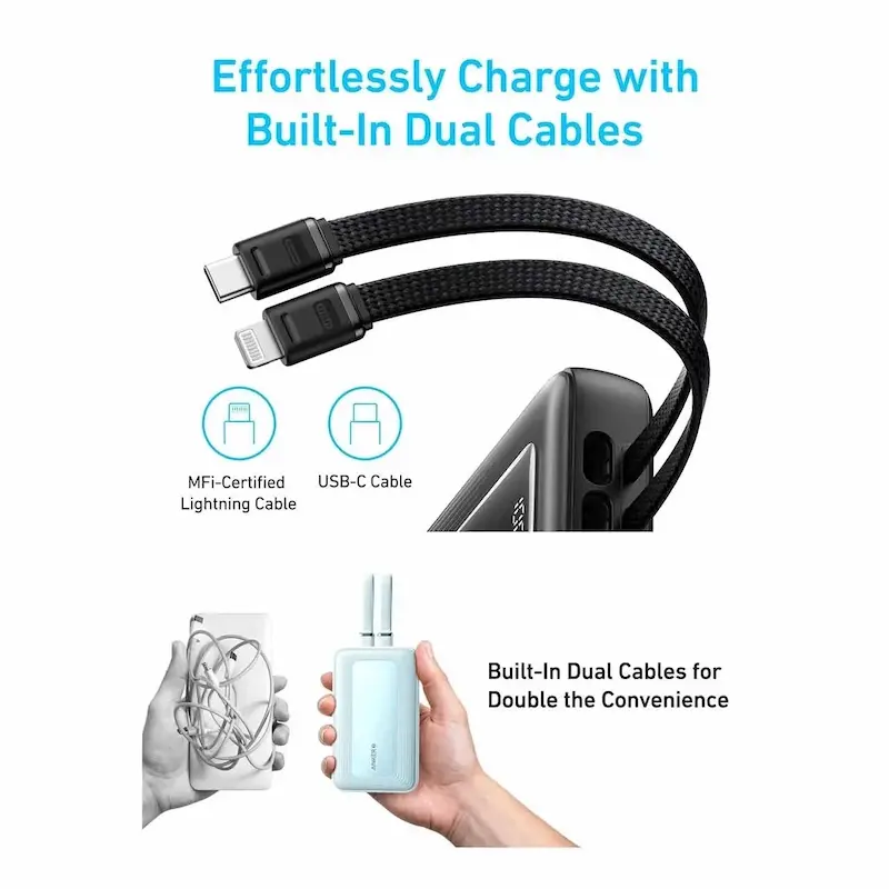 پاوربانک فست شارژ ANKER 30W 10000mAh مدل A1681611 - مشکی (گارانتی 6 ماهه شرکتی)