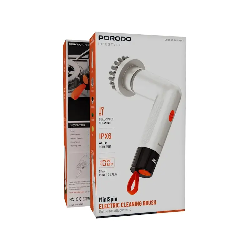 فرچه شستشو شارژی Porodo مدل PDS3CBWH - سفید (گارانتی 12 ماهه بامداد)