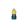 شارژر فندکی فست دو پورت مدل YY-C43 48W - زرد سبز - RH
