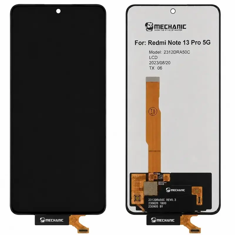 تاچ ال سی دی Xiaomi Redmi Note 13 pro 5G با فریم - مشکی - Service Pack CHA (گارانتی سه ماهه PT)