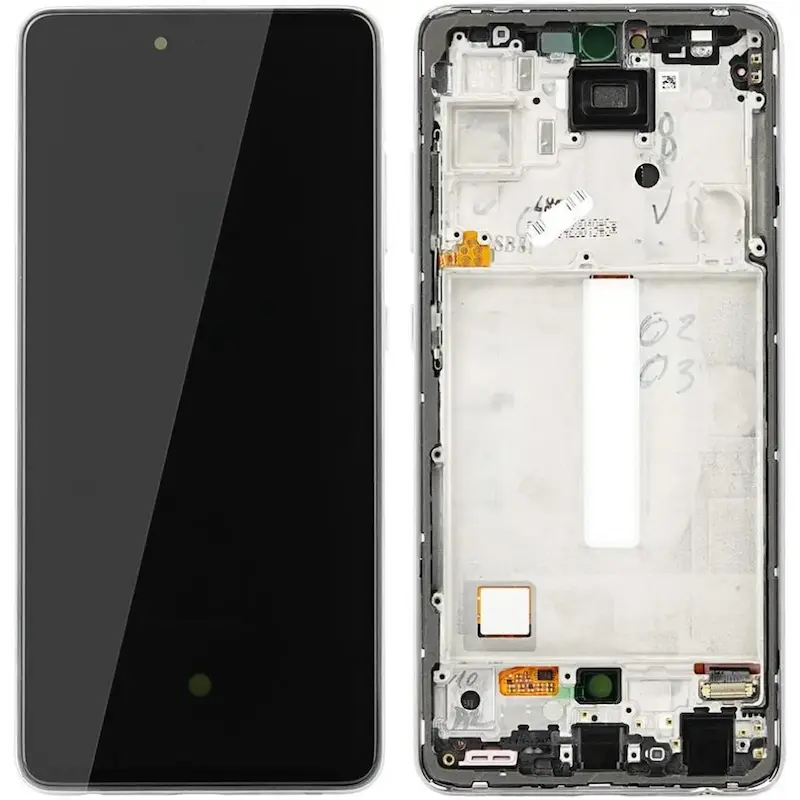 تاچ ال سی دی Samsung Galaxy A52 5G/A52S 5G A526/A528 با فریم - سفید - Assemble (گارانتی سه ماهه PT)