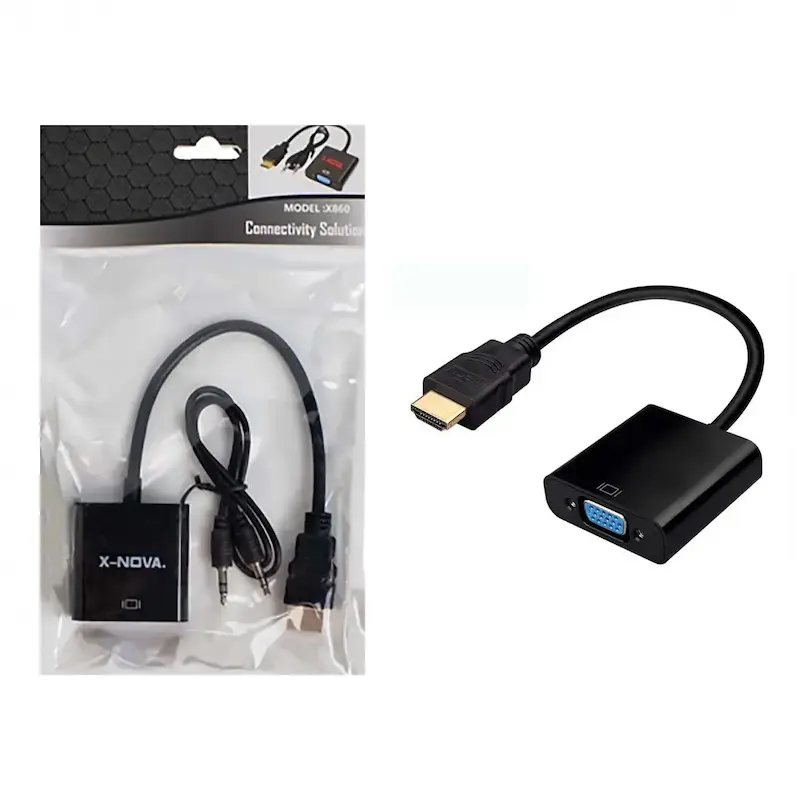 تبدیل HDMI To VGA مدل X860 - مشکی - RYL