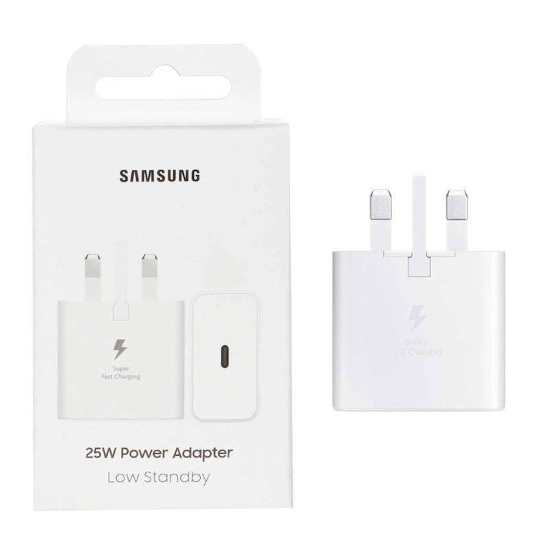 شارژر دیواری سه پین PD و فست تک پورت SAMSUNG مدلEP-T2510 25W - سفید - NZR (اصل ویتنام)