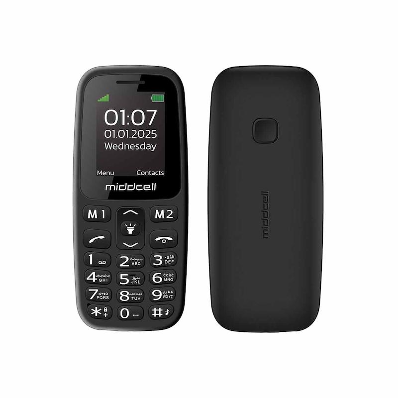 گوشی موبایل Middcell مدل M107 - مشکی