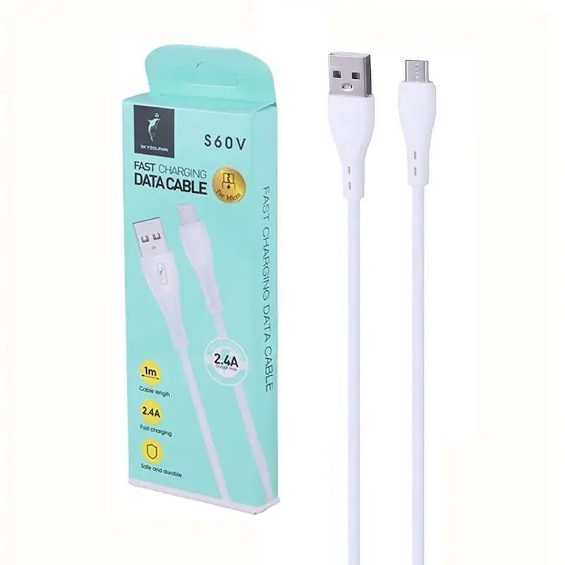 کابل شارژ فست اندروید Sky Dolphin مدل S60V - سفید - TCO