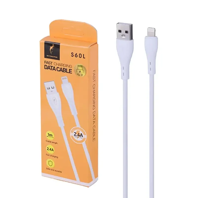 کابل شارژ فست آیفون Sky Dolphin مدل S60L - سفید - TCO