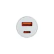 شارژر فندکی PD و فست دو پورت Sky Dophin مدل SZ40T 15W به همراه کابل شارژ Type-C - سفید - TCO