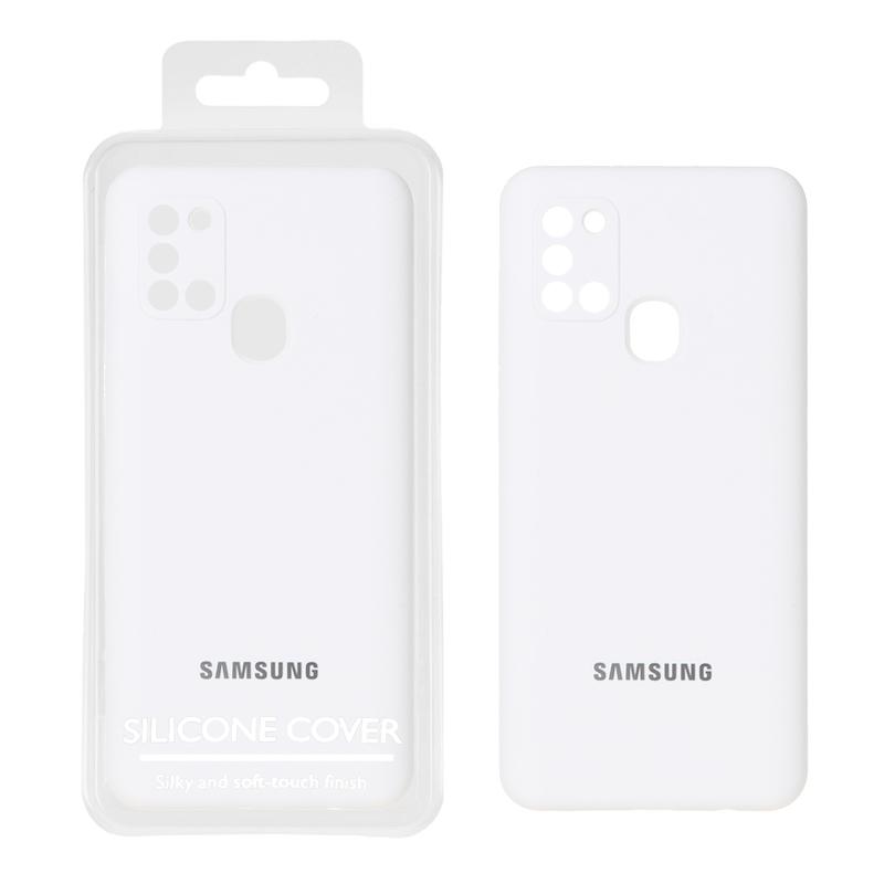 قاب سیلیکونی پاک کنی اورجینال Master Quality مدل Samsung Galaxy A21s - سفید (پک دار)