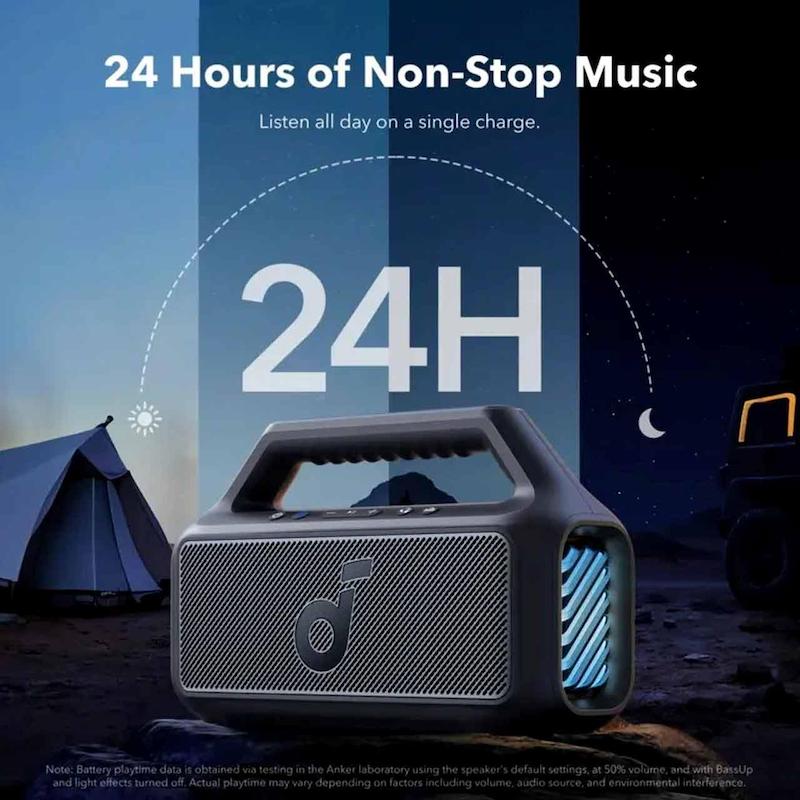 اسپیکر بی سیم قابل حمل ANKER مدل Boom2 A3138011 - مشکی (گارانتی شش ماهه شرکتی)