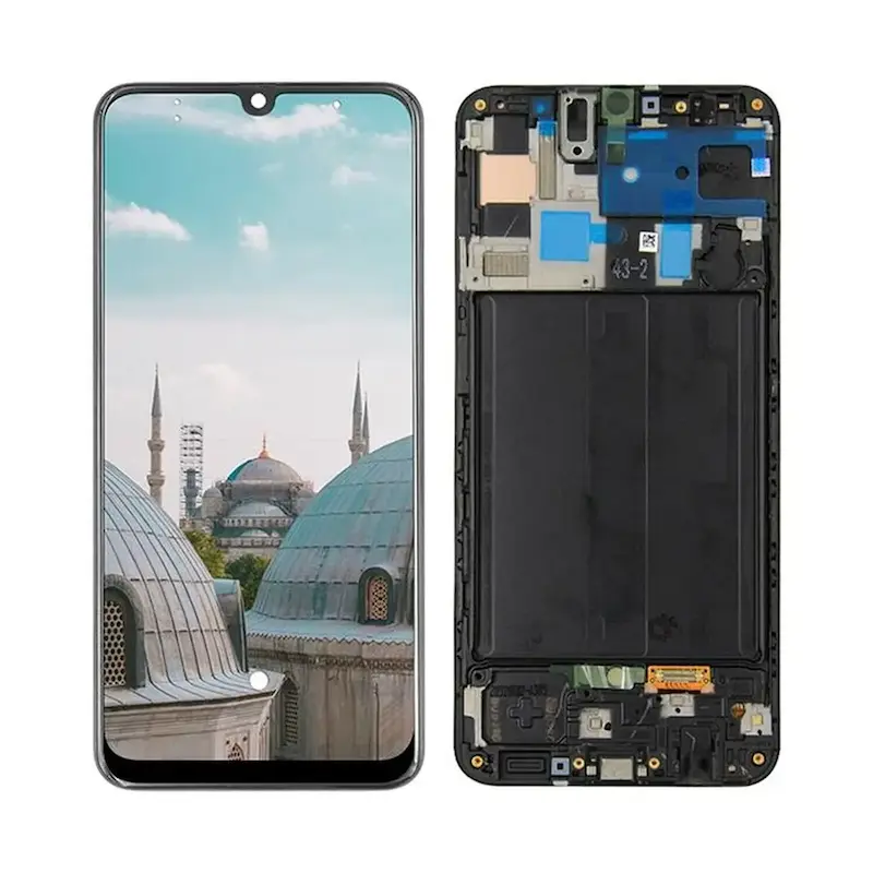 تاچ ال سی دی Samsung Galaxy A50 / A30 / A50S با فریم - مشکی - TFT (گارانتی 3 ماهه Gem Cell)