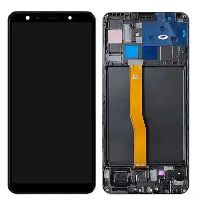 تاچ ال سی دی Samsung Galaxy A7 2018 A750 با فریم - مشکی - IPS - DOIN (گارانتی 3 ماهه پرهان تک)
