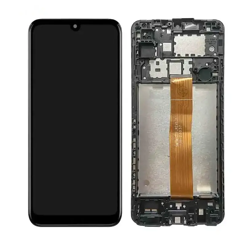 تاچ ال سی دی Samsung Galaxy A12 A125 با فریم - مشکی - Service Pack CHA (گارانتی 3 ماهه پرهان تک)