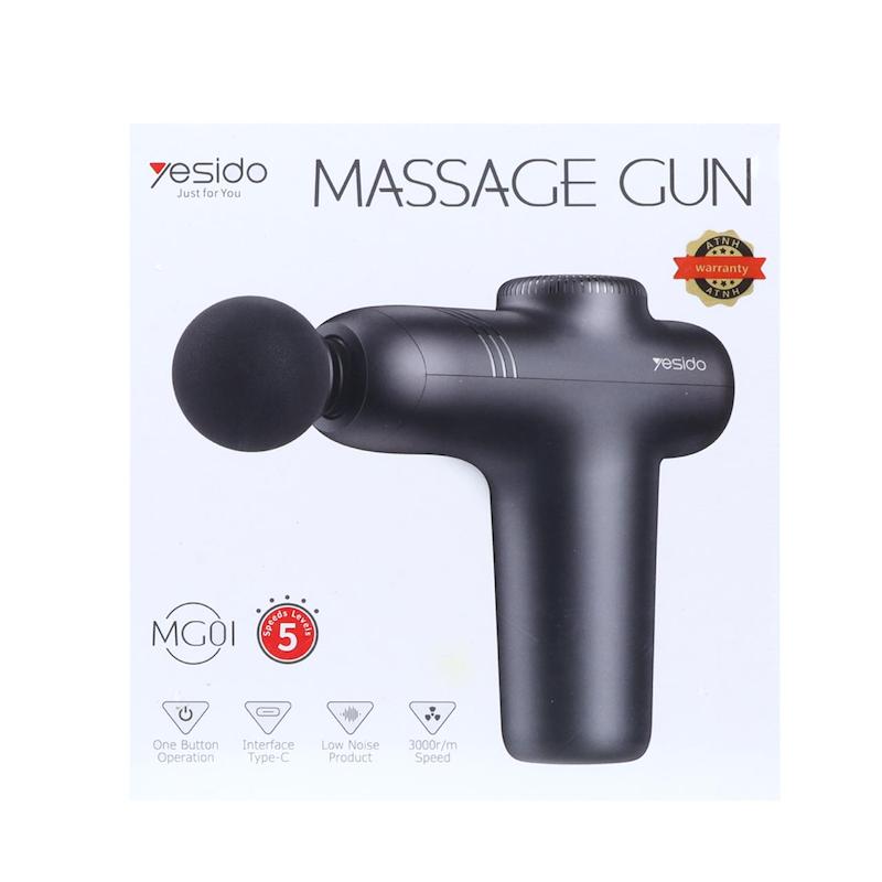 ماساژور شارژی تفنگی Yesido Massage Gun مدل MG01 - مشکی