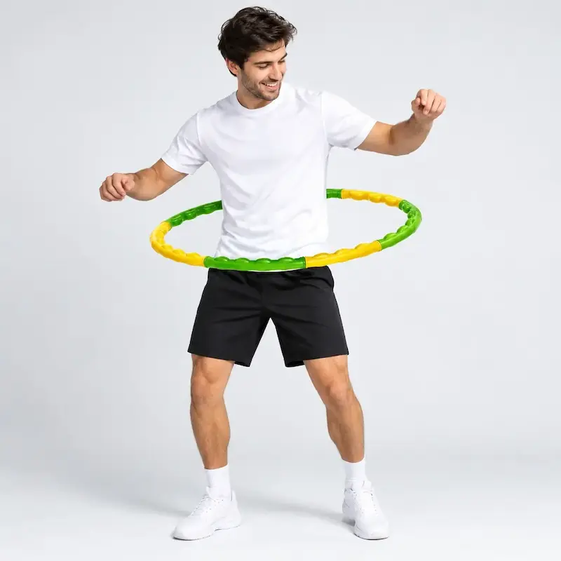 حلقه ماساژور Hula Hoop - زرد سبز - RYL