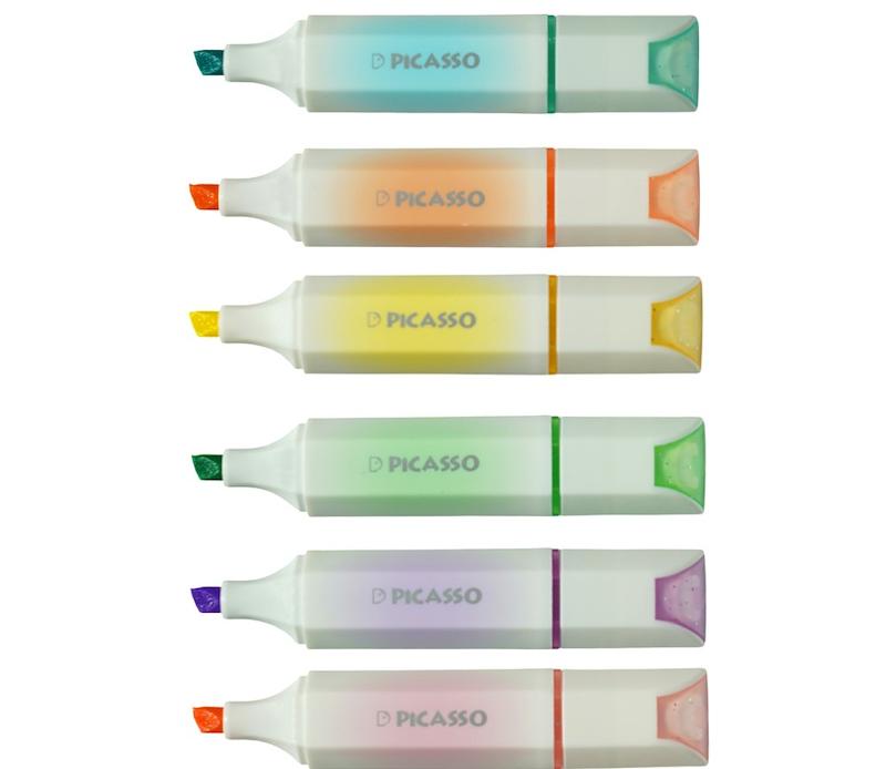 هایلایتر اکلیلی 6 رنگ پیکاسو