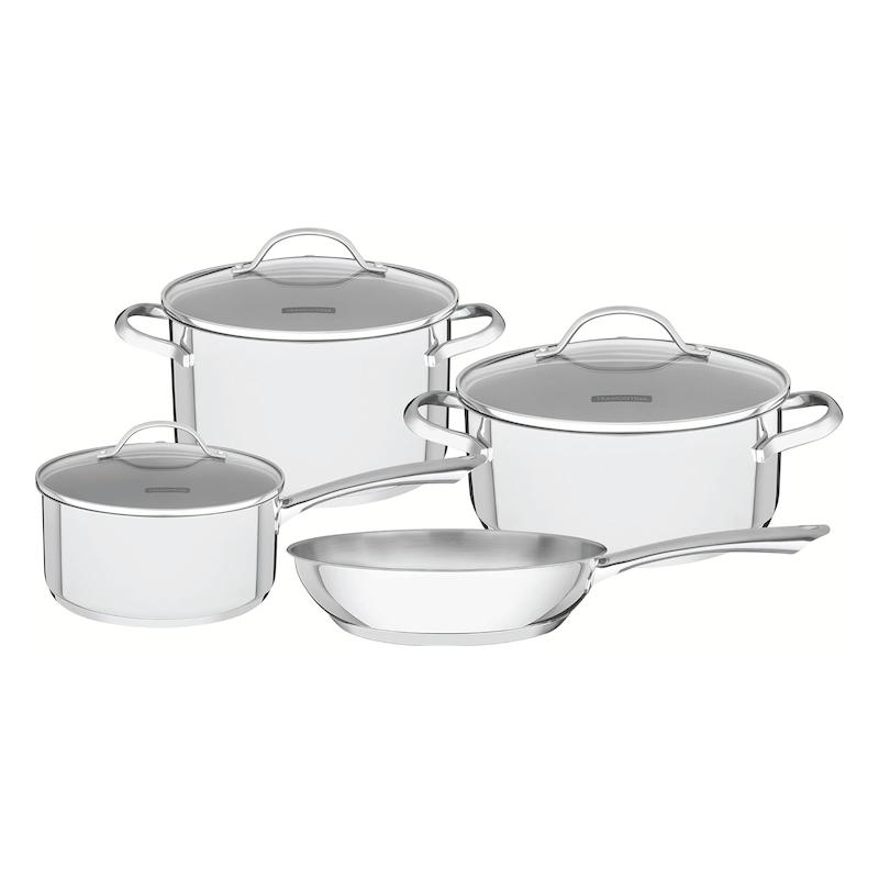 سرویس قابلمه و تابه استیل 7 پارچه ترامونتینا مدل Una