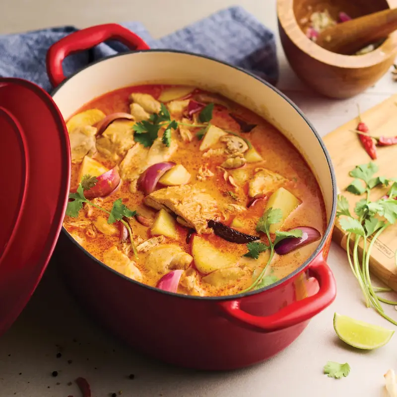 قابلمه چدن لعاب دار(Enameled Cast Iron) ترامونتینا مدل Dutch Oven سایز ۳۰