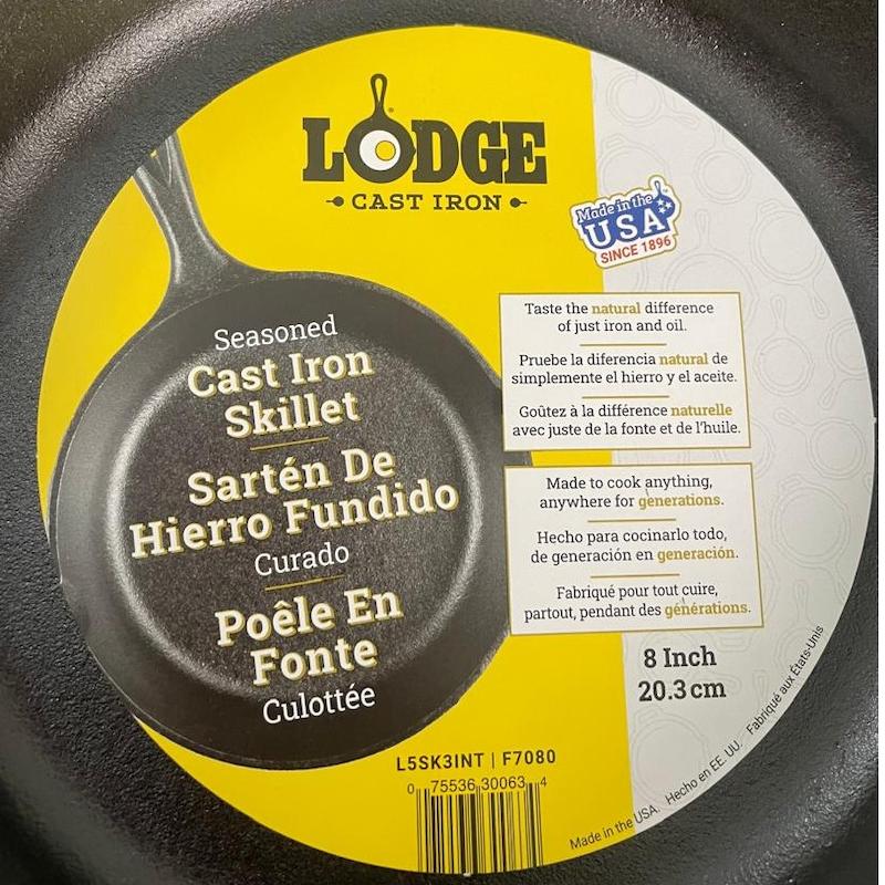 تابه چدنی (cast iron) لاج سایز ۲۰ سانتی متر