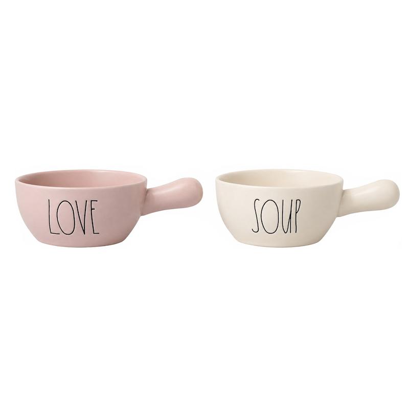ست دو پارچه کاسه /ظرف پخت ری دان مدل LOVE-SOUP