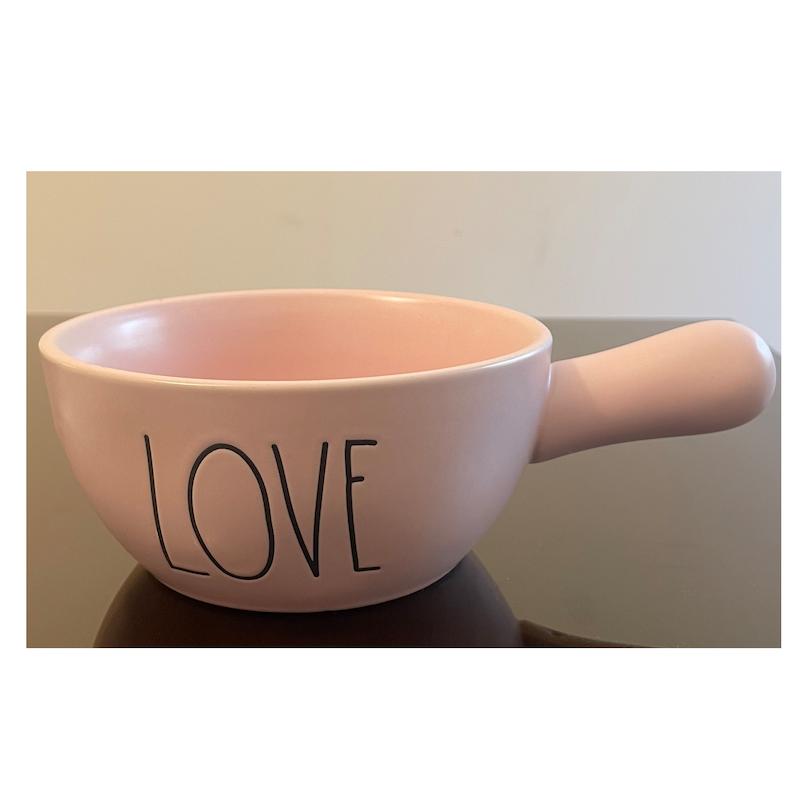 ست دو پارچه کاسه /ظرف پخت ری دان مدل LOVE-SOUP