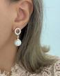 گوشواره نگيندار اویز مروارید ژوپينگ(طلایی و سیلور)