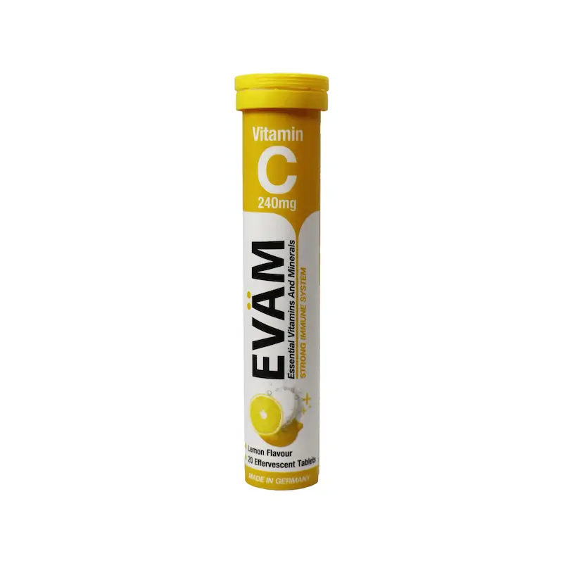 قرص جوشان ویتامین سی EVAM 