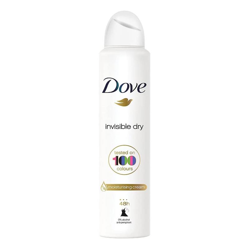 اسپری دئودورانت داو رایحه 100  مدل Invisible dry حجم 250 میل