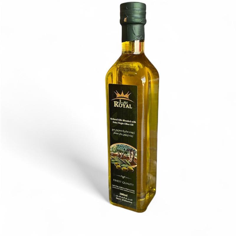  روغن زیتون حجم یک لیتری رویال حجم 500 میلی گرم