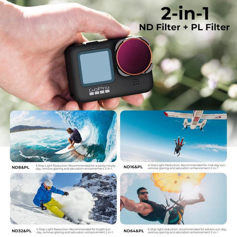 مجموعه فیلتر دوربین اکشن GOPRO Hero 9/10/11/12/13