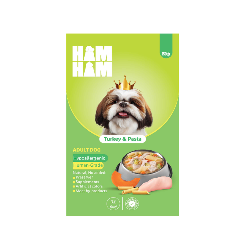 پوچ هام هام بوقلمون و پاستا 