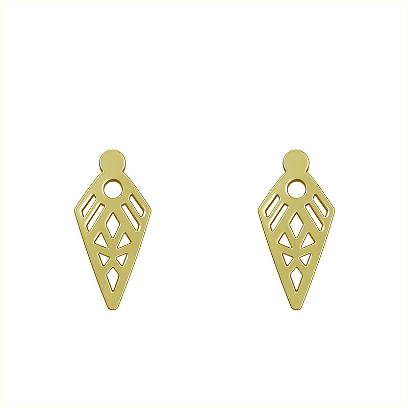 گوشواره طلا مدل هندسی کد GA10055