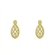 گوشواره طلا مدل اشک اسلیمی کد GA10262