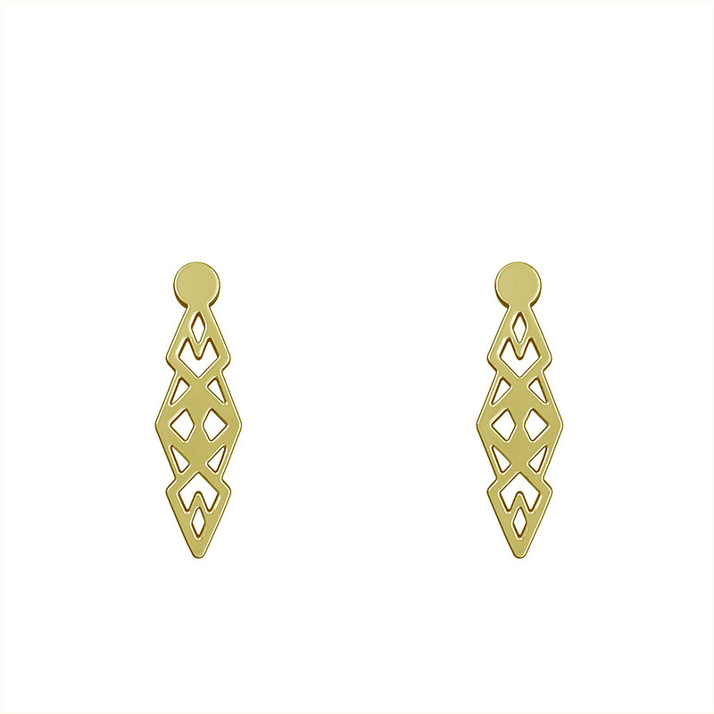 گوشواره طلا مدل هندسی کد GA10275