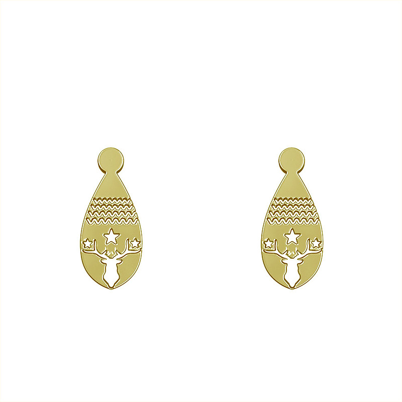 گوشواره طلا مدل گوزن کد GA10287
