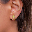 گوشواره طلا مدل مثلث کد GA10292