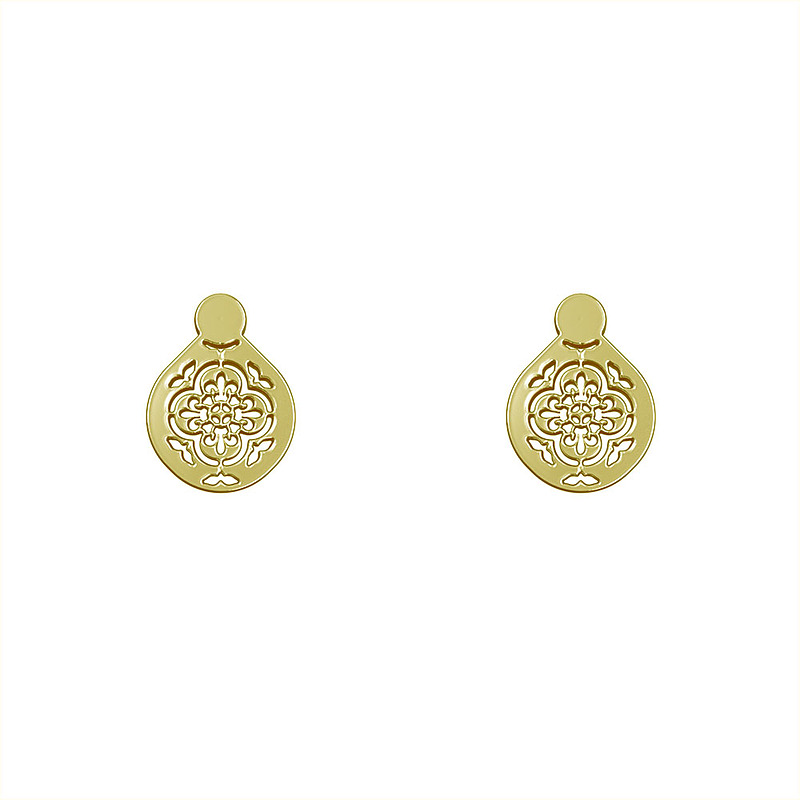 گوشواره طلا مدل هندسی کد GA10299